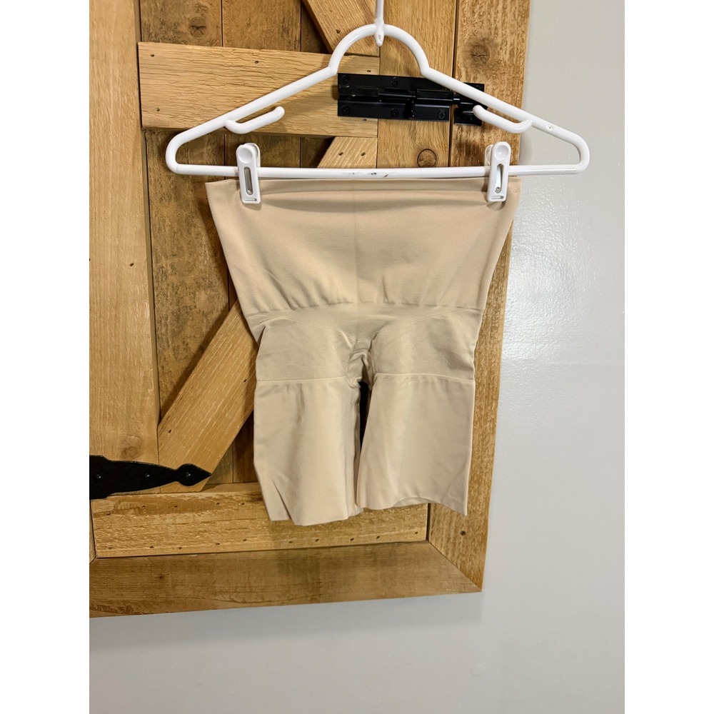 Red Hot by Spanx Beige Mid-Thigh Shaper Shorts Women Large Nude Shapewear